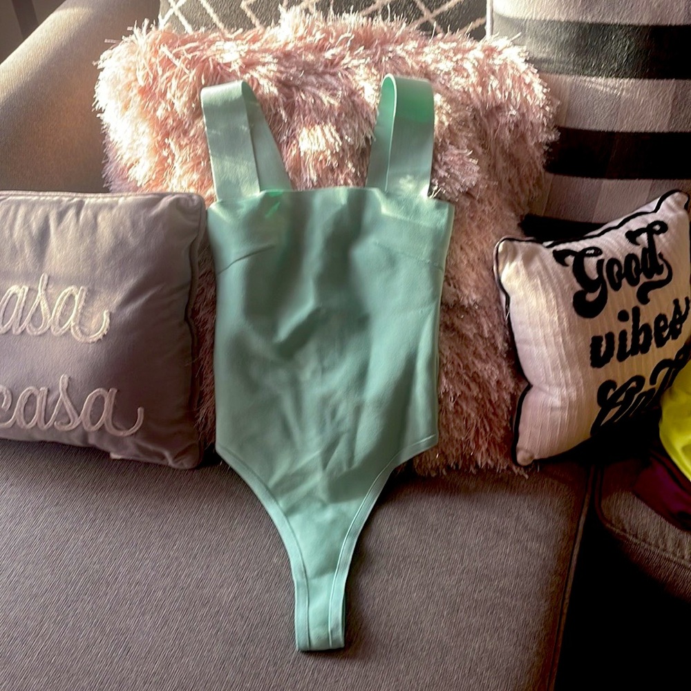 mint green bodysuit